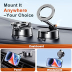 Qifutan for MagSafe Dash Mounted Holders Phone Holders for Your Car Phone Mount for Car Windshield Dashboard Universal Desk Mounts Hands Free Automobile Cell Phone Holder Fit for iPhone Smartphone - style: Dash-E