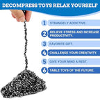 1100pcs Desk Fidget Toys for Adults, Stress & Anxiety Relief, Sensory Fidget Toys for Office, ADHD, Autism,Ideal Gift (1100Pcs Black) - color: 1100pcs Black