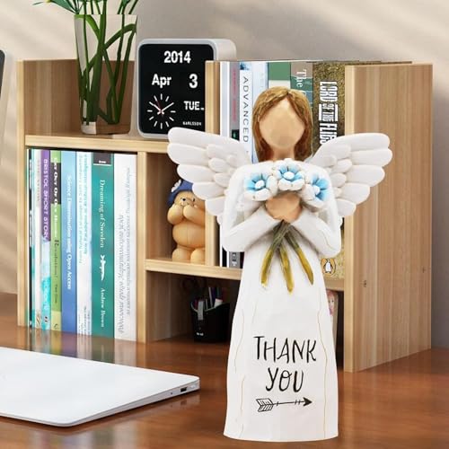 Thank You Gifts for Women, Angel Figurines for Women, Gratitude Gift, Volunteer, Employee, Social Worker, Teacher Appreciation Gifts for Coworkers, Friend, Thank You Gift Hand-Painted Angel Figure - color: Thank You Figurine