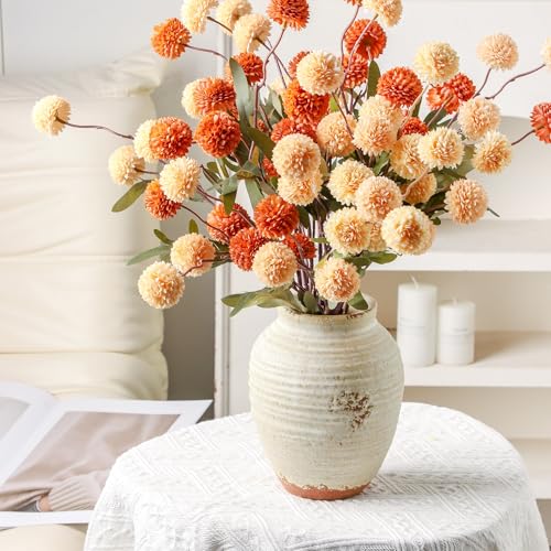 Ceramic Decorative Flower Vase 7.4 Inch Pottery Rustic Farmhouse Boho Terracotta Vase for Home Decor, Table, Living Room, Bathroom, Shelf, Mantel Decoration - color: 205-3-7.4in