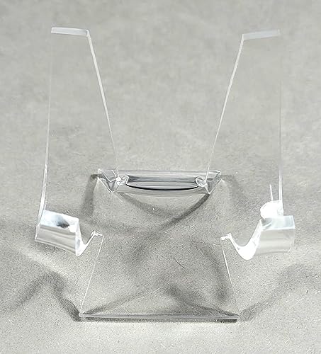 HQRP-Crystal 2-3/8" Acrylic Display Stand Pedestal for Crystal Heart / Slice / Slab and other Stones - size: 2-3/8"