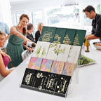 PecMuikee Greeting Card Display, 4 Tiers Clear Acrylic Sticker Display Stand for Vendors Retail, Display Photo Stand for Counter Tabletop Display Supplies, 1 Set - color: 1 Set