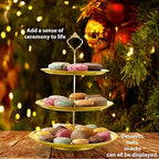 4 Tier Stainless Steel Cupcake Stand, Gold Metal Serving Tray Cake Holder Cake Display Stand for Holiday Dessert Table Decorations Birthday Party Wedding - size: 4 Tier