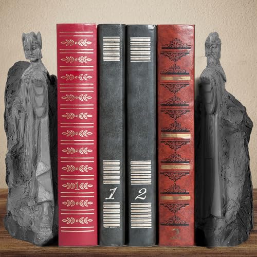 Large Decorative Bookends, 6.7" Book End Resin Collectibles, Decorative Book Stopper Binder and Dividers for Library Office Home(6.7") - size: 6.7"