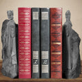 Large Decorative Bookends, 6.7" Book End Resin Collectibles, Decorative Book Stopper Binder and Dividers for Library Office Home(6.7") - size: 6.7"
