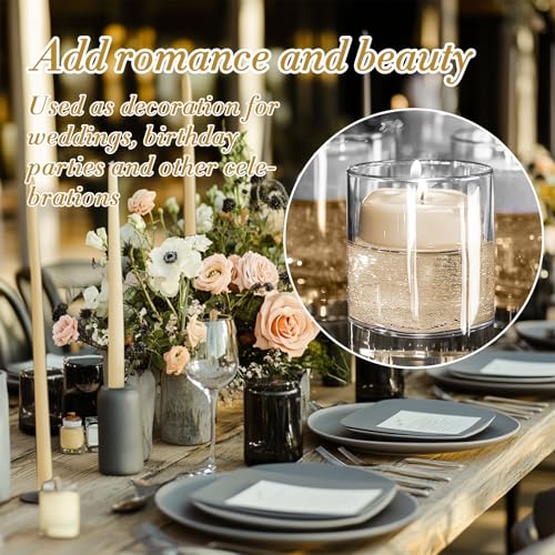 Sukh Nude Snow Pearled-Candles with Wicks - DIY Candle Sand,Pearled Sand Wax with Wicks,Pearled Wax,Refillable for Weddings,Partie,Halloween,Christmas,Thanksgiving - color: Nude
