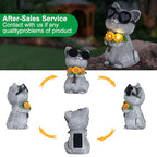 Solar Garden Statues Cat with Daisy and LED Lights Birthday Gifts for Women Mom Grandma Solar Outdoor Decor for Patio Backyard Yard Lawn Decoration-Unique Housewarming Gifts - style: Cat