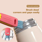 3 in 1 Cup Lid Gap Cleaning Brush, Multifunctional Bottle Brush, Cup Lid Gap Cleaner, Home Kitchen Crevice Cleaning Brush Tools (3PCS) - color: A-3pcs