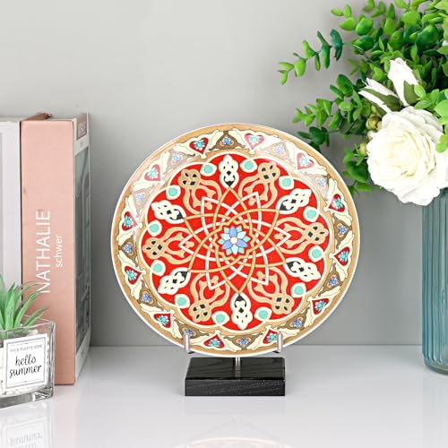Hipiwe Adjustable Stainless Steel Arm Display Stand Easel with Wooden Base Rocks Crystal Display Easel Holder for Mineral Agate Gemstones Fossils Coral Geodes Plate and Photo, 3.1"x3.1"x4.9" - size: Large