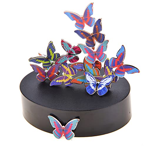 PowerTRC Toy Magnetic Desktop Sculpture (Butterflies) | Mini Magnetic Art Decoration for Desktop | Fun Stress Relief Office Gift