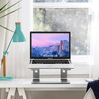 BESIGN LS03 Aluminum Laptop Stand, Ergonomic Detachable Computer Stand, Notebook Holder Compatible with Air, Pro, Dell, HP, Lenovo More 10-15.6" Laptops, Gray - color: C-Gray