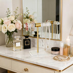 Necklace Holder Bracelet Holder, Gold Acrylic Jewelry Display Stand Crystal T Bar Jewelry Organizer Gift for Women(1-Tier 1pc) - style: 1-Tier 1pc
