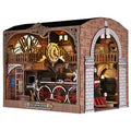 Book Nook Kit, Book Nook Kits for Adults DIY Booknook Model Build, DIY 3D Wooden Puzzle Bookend Booknook Bookshelf Insert Miniature Dollhouse Kit for Home Decoration - style: Train Repair Station