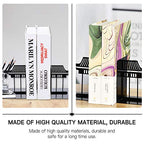 HEALLILY 1 Pair Chinese Bookends Ancient Asian Style Building Pattern Bookends Desktop Decorative Bookshelf Stationery Supplies for Children Adults