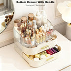 Makeup Organizer for Vanity with Stackable Drawers, 360 Rotating Makeup Brush Holder Large Cosmetic Display Case for Dresser, Bathroom Countertop Skincare Storage, Ideal Gift for Girls (3-layer) - size: 3-layer