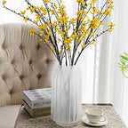 vases White Frosted Glass Vase Modern Home Restaurant Coffee Table Office Desktop Decoration Vase Striped Vase Gift Vase Flower vase(A) - color: A