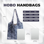DGAZ Designer Shoulder Bags for Women, Luxury Tote Bag with Zipper, Large Shoulder Hobo Bags - color: Leopard D