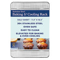 Ultra Cuisine Heavy Duty Cooling Rack for Cooking and Baking - Professional Grade Premium100% Stainless Steel Baking Rack & Wire Cooling Mesh for Roasting & Grilling - Dishwasher Safe - 11.5" x 16.5" - size: 11.5" x 16.5" 1-Pack