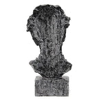 Leekung African Sculpture Resin Figurine, Handmade Home Decor, 12.2x6.3x4.3 inches, Black - color: Black M