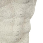 Deco 79 Polystone People Decorative Sculpture Textured Home Decor Statue with Black Speckles, Accent Figurine 13" x 8" x 20", White