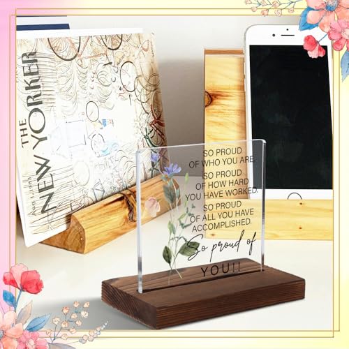 Pride - Filled Acrylic Plaque, Encouraging Gift for Achievers, Meaningful Gift for Hard Workers, Floral Watercolor Encouragement Decor, Transparent Acrylic Plaque, XXD190 - style: Achiever