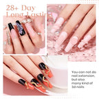 MIZHSE 3D Nail Art Gel Sculpting Gel, Solid Nail Builder Gels 2.1 oz 60g Nude Builder Hard Gels for Nails Non-Sticky for Extensions with 24pcs Dual Forms and Silicone Pen Nails Art Manicure Set - color: Nude