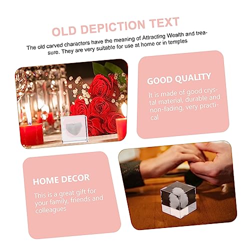 LIFKOME Cloud Crystal Ornament for Home Decor Elegant Table Decoration for Living Room Bedroom Office for Valentine Day
