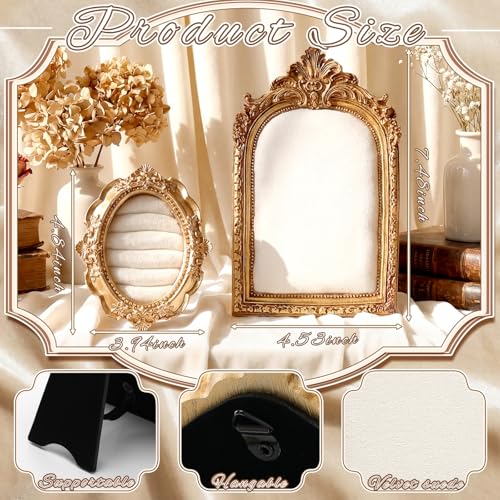 Liliaafar 2 Pcs Vintage Ring Holder Jewelry Display Stand for Vendors Necklace Jewelry Organizer with Velvet Backing for Women Engagement Wedding Anniversary(Charming,White) - color: White, style: Charming