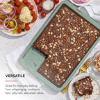 KitchenAid Nonstick Swiss Engineered Aluminized Steel Baking Sheet, Dishwasher Safe, 9 x 13 Inch, Cardamom - color: Cardamom, size: 9 x 13 Inch