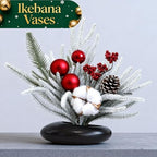 Flower Frog Vase Kit, Ikebana Flower Arrangement, Ceramic Water Drop Flower Pot & Flower Frog, Flower Arrangement Vase Kit (Dark Brown Small Size) - color: Dark Brown Small Size