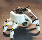 3D Printed Arc Bombardier Mechanical Creature 5.1 Inch Sculpture Sci Fi Home Office Desk Decor - color: Black/White/Yellow
