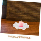 Zerodeko Ceramic Candle Holder Minimalist Design for Living Decorative Candle Stick Holder for Table