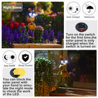 Dog Solar Lights Outdoor Cycling Plant Stand,Yard Art Metal Dog Statues,Outdoor Funny Statue for Garden Decor Yard Lawn Ornaments - style: Bike Dog