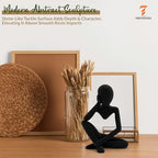 Modern Thinker Sculpture Abstract Figurine for Home, Office, or Bathroom Decor | USA Made | Durable 3D Printed PETG | Perfect for Coffee Table, Bookshelf, or Kitchen Counter