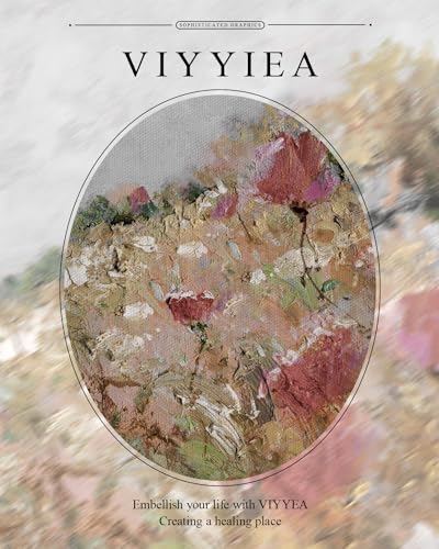 VIYYIEA Gold Framed Wall Art Canvas Print Home Decor Flower Art Vintage Botanical Print Rustic Farmhouse Wall Decor Mid Century Modern Art Coastal Print Floral Room Decor Wall Pictures Bedroom 13x16in - color: Blossom, size: 16"L x 13"W