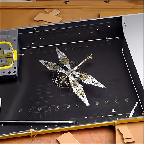 Mechanical Metal DIY 3D Dragonfly Model Insect Brass Puzzle Steampunk Electric Mechanical, Assembly DIY Gift Craft Hobby for Men (Dragonfly B) - style: Dragonfly B
