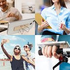 Phone Holder for Hand, CISID 5 Pcs Phone Gripper for Back of Phone Grip Phone Finger Holder Suitable for iPhone Samsung and Most Smartphones(Black,Silver,Rose Gold,Gold,Red 5PCS) - color: Black,Silver,Rose Gold,Gold,Red