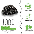 1000pcs Fidget Toys Adults ，Sensory Toys， Desk Fidgets Toys for Office Stress/Anxiety Relief (1000 PCS) - size: 1000 PCS (Black)