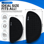 Refrigerator Drip Catcher for Water Tray, Protects Ice and Water Dispenser Pan From Spills, Mineral Build-Up and Water Splatter (2 pack, Black) (Semi-Circular) - style: Black Semi-Circular