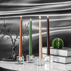 Kitcom Crystal Tea Light Candle Holders Pack of 4 for Tabletop Home Decor W1.97'' X H1.77'', Comes with Gift Box