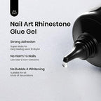 Beetles Rhinestone Nail Glue Gel, Strong Hold Nail Art Adhesive for 3D Gems, Rhinestones & Accessories, UV/LED Curing Clear Gel, Easy Application, Long Lasting Salon & DIY Nails - color: C3-35g Nail Rhinestone Glue