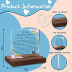 Pregnancy Celebration Acrylic Plaque Gift, Precious Gift for Expecting Daughter, Sentimental Parent-to-Daughter Keepsake with Wooden Stand, XXD194 - style: Beautiful Daughter