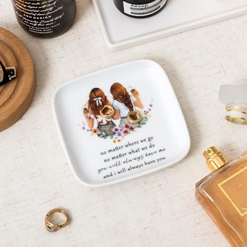 Crisky Best Friend Birthday Gifts for Women, No Matter Where We Go, No Matter What We Do, You Will Always Have Me, and I Will Always Have You, Going Away Long Distance Friendship Ring Dish - style: Friend - You Have Me