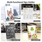 8.5x11 Inches Acrylic Sign Slant Back Holder, Plastic Display Stand,Brochure Holder, Table Top Sign Holder For Office, Home, Store, Restaurant (4pack)