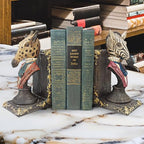 Design Toscano Serengeti Soiree Giraffe and Zebra Bookends - style: Giraffe and Zebra