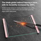 Tempered Glass Cutting Board Set for Kitchen Counter - Dishwasher Safe with Juice Grooves, Non-Slip Silicone Edges & Beveled Grip - 16"x12" & 12"x8" Serving Tray - Pink - color: Pink