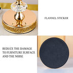 Candle Holder, Pillar Candle Holders, Crystal Candlesticks Holder for Wedding, Parties, Events, Chirstmas,Home Decor, Table Centerpieces CH028D (M) - size: Gold ( M )