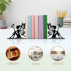 Cute Book Ends for Shelves Decorative – Enchanting Fairy & Butterfly Design – Unique Decorative Bookends for Home, Office, Library for Book Lovers
