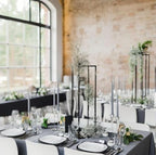 31.5inch 2 pcs Column Vases Metal Flower Stand Black Wedding Centerpieces for Tables Party Floral Stands for Flowers - size: 31.5 Inch Black 2pcs