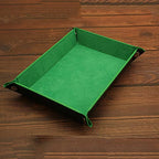 Valet Organizer - Catchall Tray for Jewelry, Wallets, Watches, Keys, Coins, Phones, Glasses - Perfect for Nightstand, Desk, Entryway - color: Green